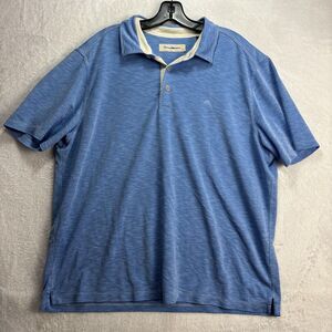 Tommy Bahama Island Zone Polo Shirt Adult XL Blue Marlin Embroidered Mens